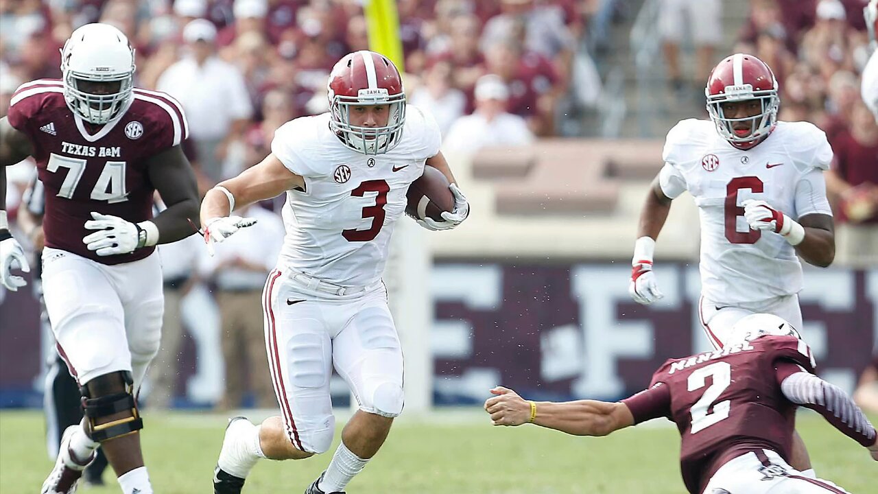 72 days until Alabama football 🐘🔥 Vinnie Sunseri 72 yard pick-6 against Texas A&M.