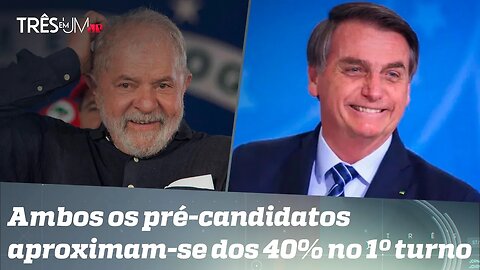 Lula e Bolsonaro estão tecnicamente empatados, segundo pesquisa