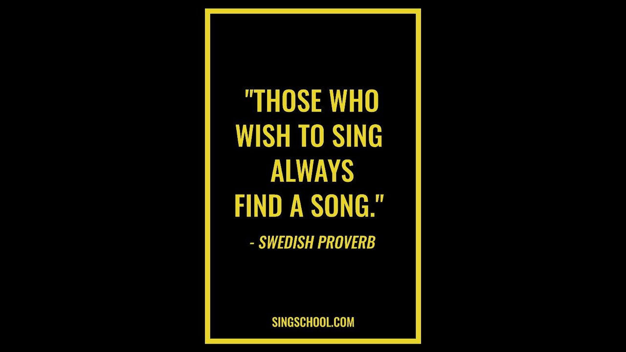 To Those Who Sing