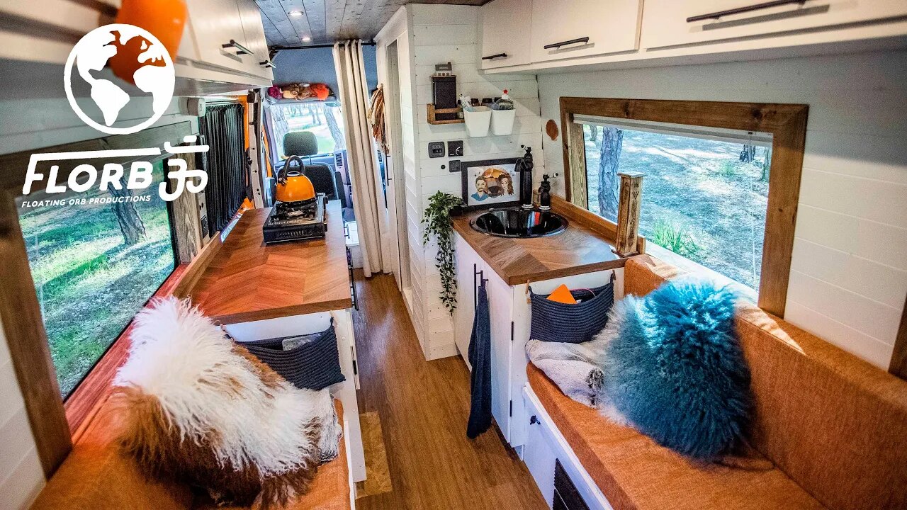 DIY VAN CONVERSION with INDOOR SHOWER built with ZERO EXPERIENCE