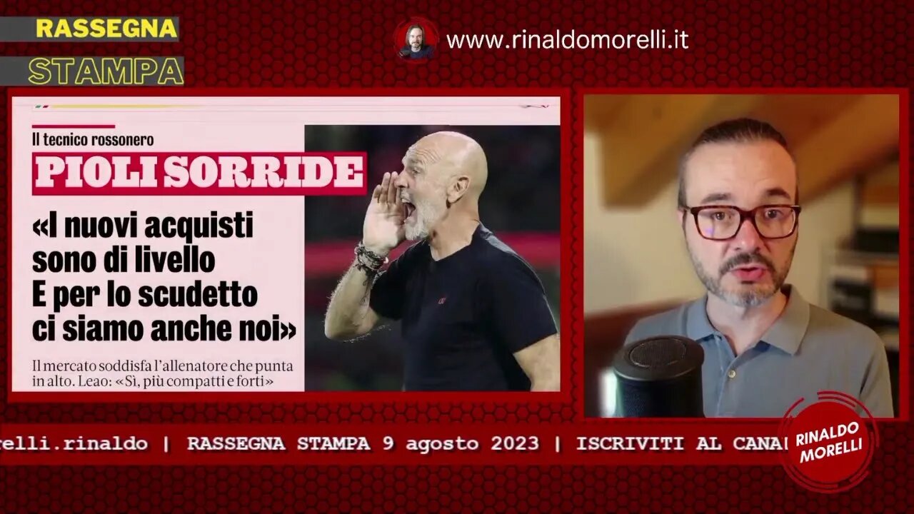 🗞️ Rassegna Stampa 9.8.2023 #433 - La Gazzetta vota MILAN, i dubbi di Osimhen, rivoluzione Viola