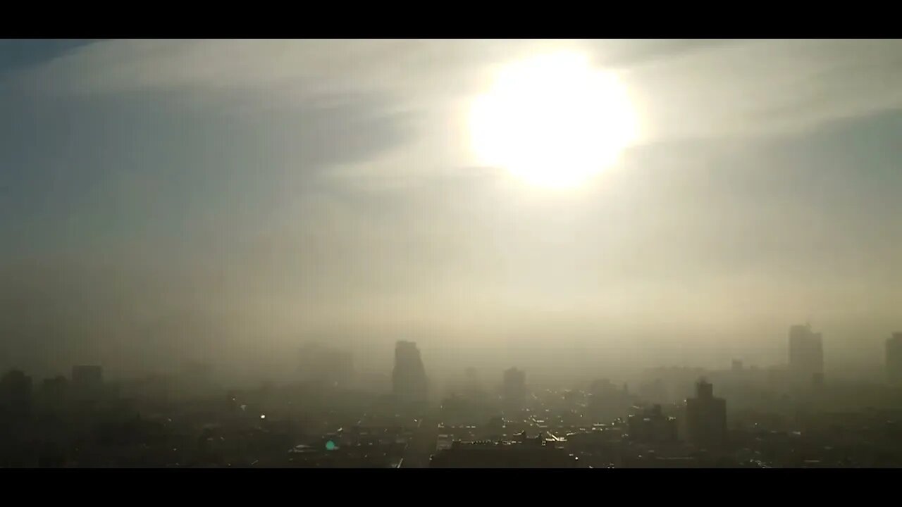 Foggy morning in New York City