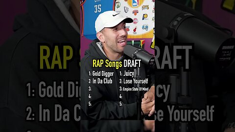 The RAP SONGS DRAFT!! Any Picks We Missed? #shorts #rap