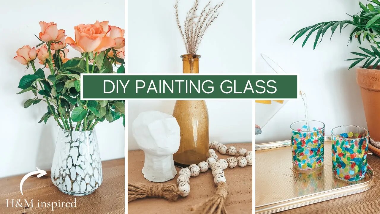 DIY COLORED GLASS - 2022 Trend | H&M Inspired Vase, Amber Glass