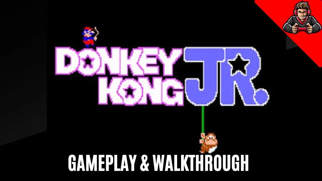 Donkey Kong JR (FC/NES) Full Gameplay