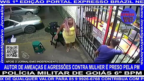 AUTOR DE AMEAÇAS E AGRESSÕES CONTRA MULHER É PRESO PELA PM