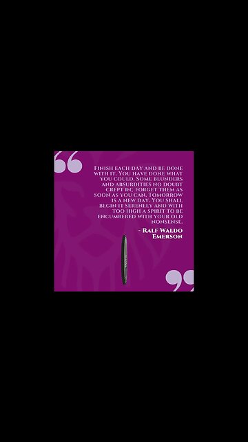 Sunday Motivation || Ralph Waldo Emerson Inspirational Quote || Never Give Up