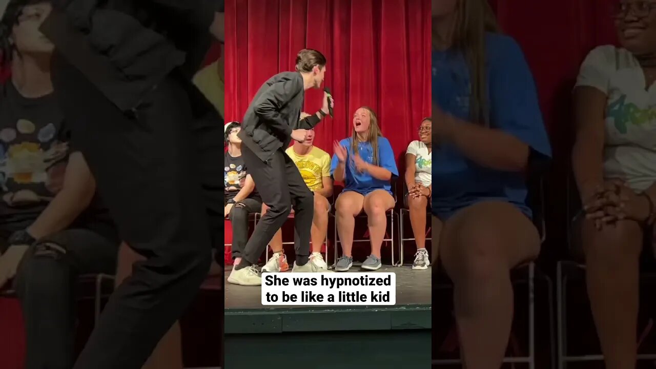 She was hypnotized to be like a little kid