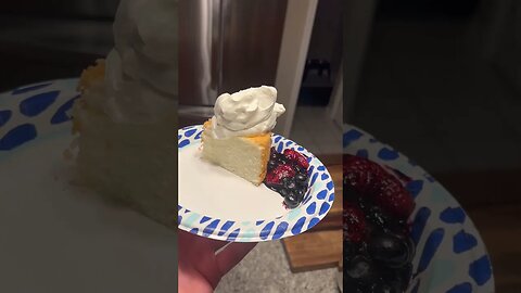 Cake, Berries, Whipped Cream #shorts #food