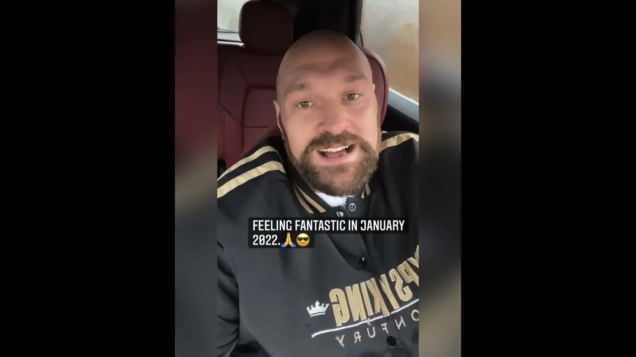 Morning motivation from The Gypsy King Tyson Fury