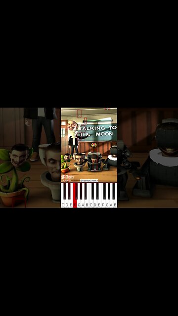 Which Teacher Do You Like? Skibidiman Vs Cameraman (@RoosterCinema) - Octave Piano Tutorial