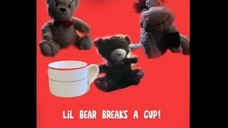 Lil Bear Breaks A Cup!