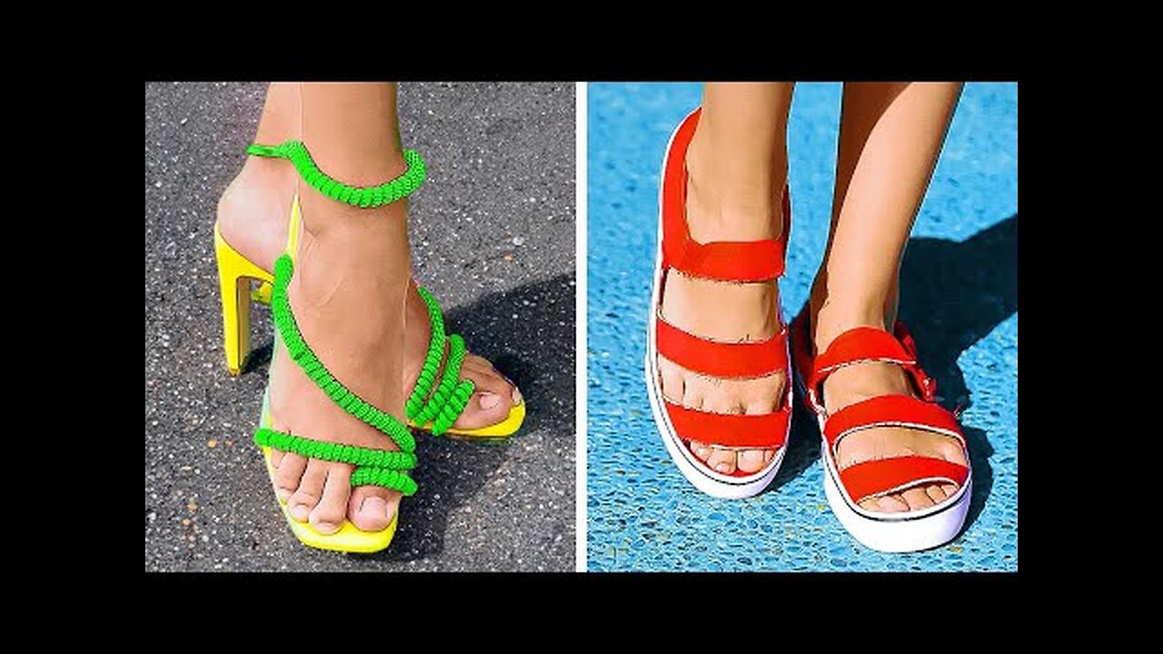 DIY Shoe Transformations 👟👠 Amazing Shoe And Feet Hacks!