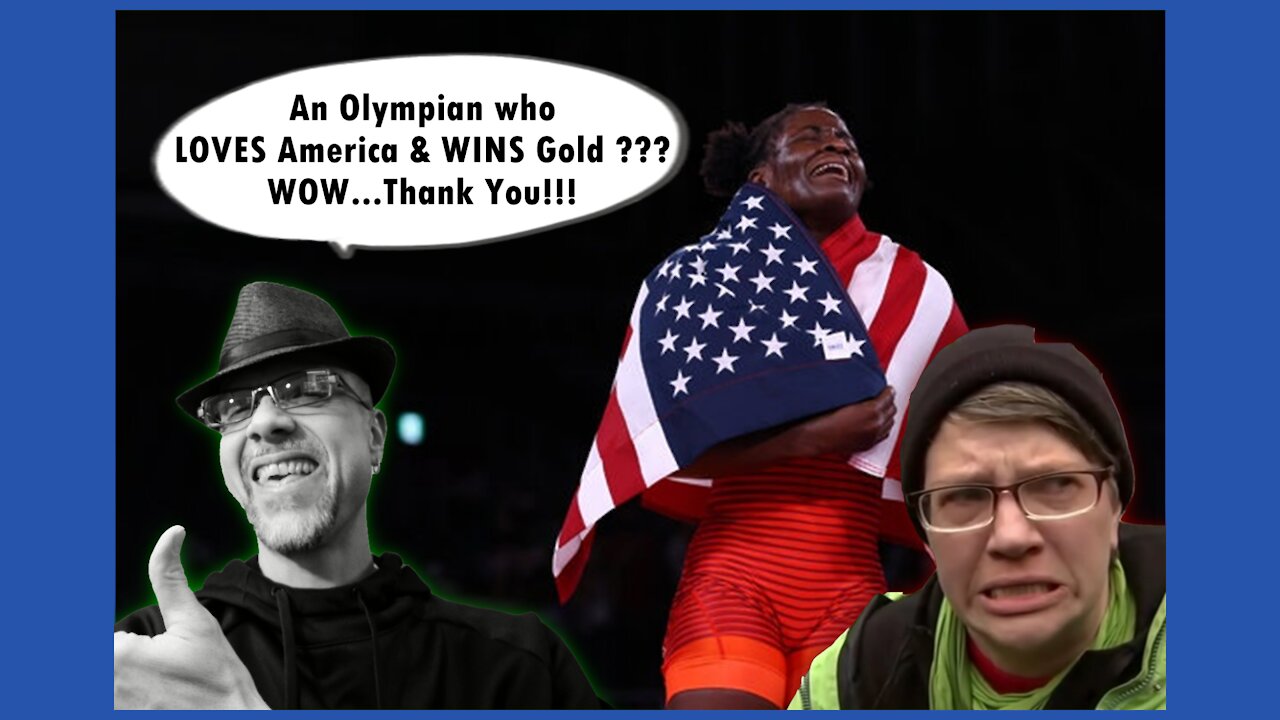 USA Tamyra Mensah-Stock wins gold in wrestling at Tokyo Olympics & loves America... 😱 Whaaaaaaa???