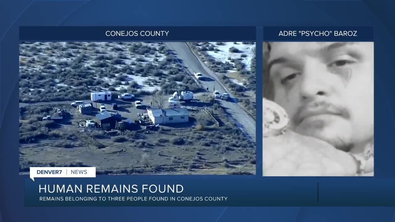 Suspect — nicknamed 'Psycho' — wanted after remains of 3 people found in Conejos County