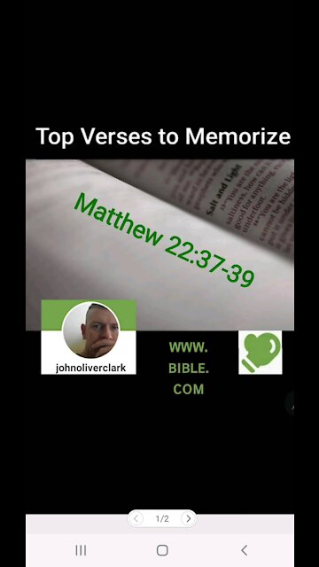 Top Verses To Memorize, Matthew 22:37-39