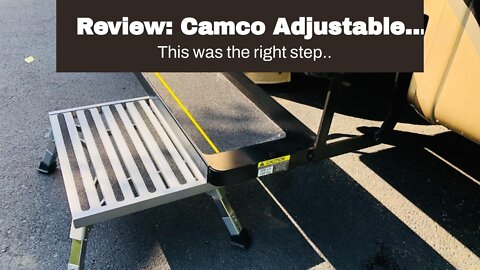 Review: Camco Adjustable Height Aluminum Platform Step Supports Up to 1,000 lb.