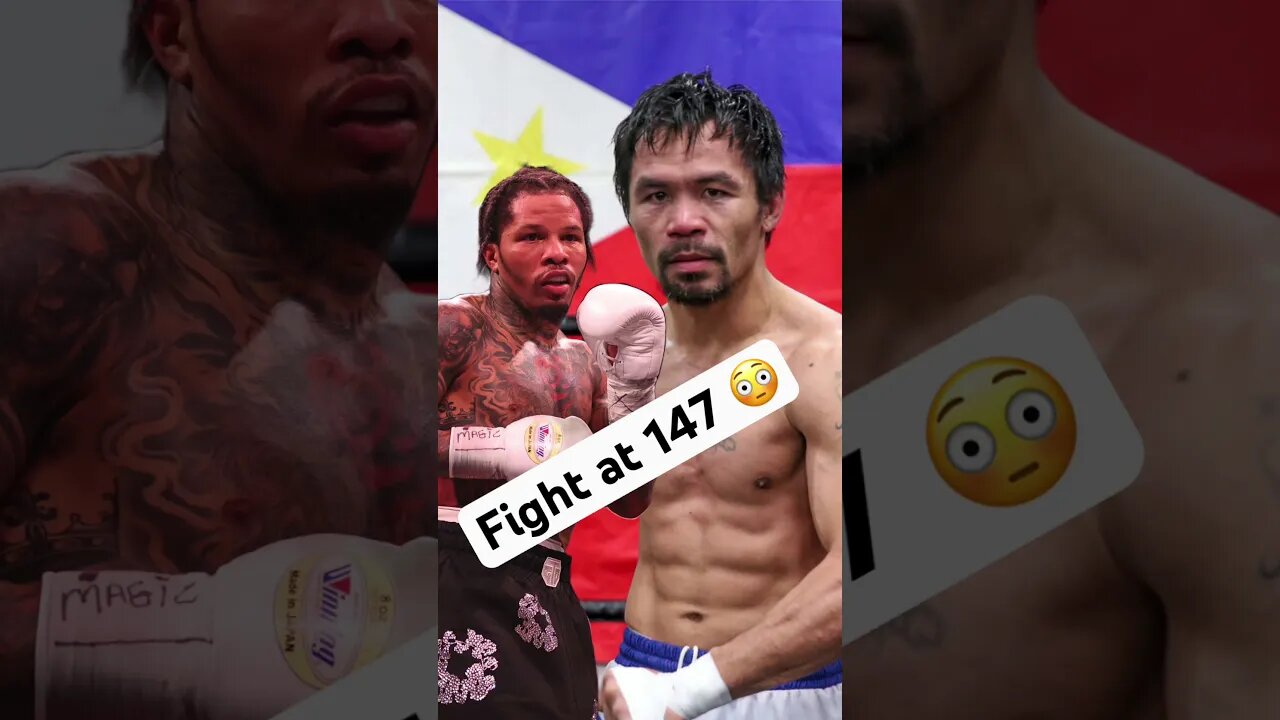 Manny Pacquiao Wants Gervonta Tank Davis 😳😳 #mannypacquiao #gervontadavis #tankdavis