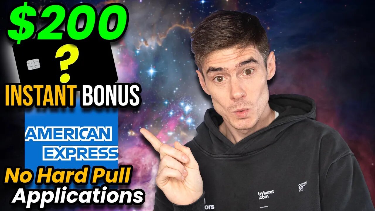 Credit Card has $200 BONUS No Min Spend, Amex No Credit Pull Applications