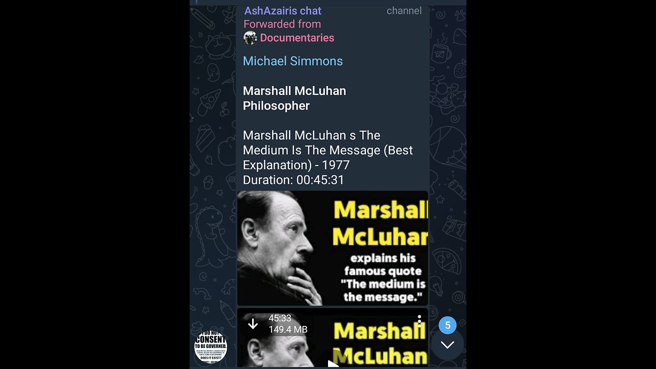 Documentary: Speech from Marshall McLuhan