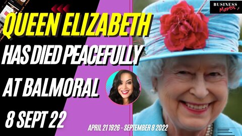 Queen Elizabeth II has died peacefully