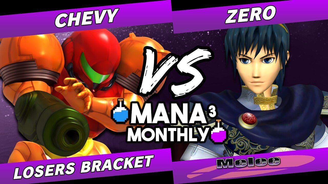 Mana Monthly 3 - Chevy (Samus) vs ZeRo (Marth) Smash Melee Tournament