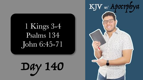 Day 140 - Bible in One Year KJV [2022]