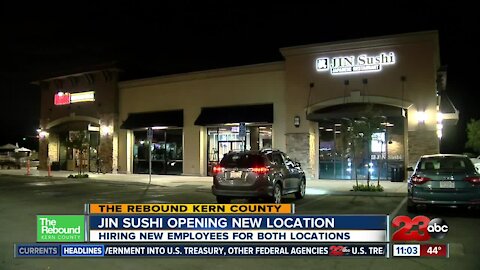 Jin Sushi is hiring and opening new location in NW opening Wednesday