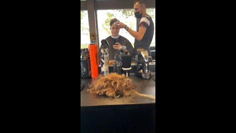 getting a buzz cut part 2