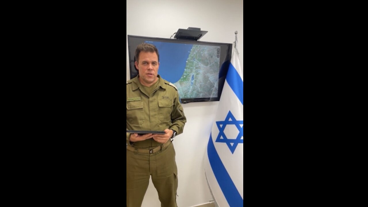 Listen in as an IDF Spokesperson provides a situational update as the war against Hamas continues.