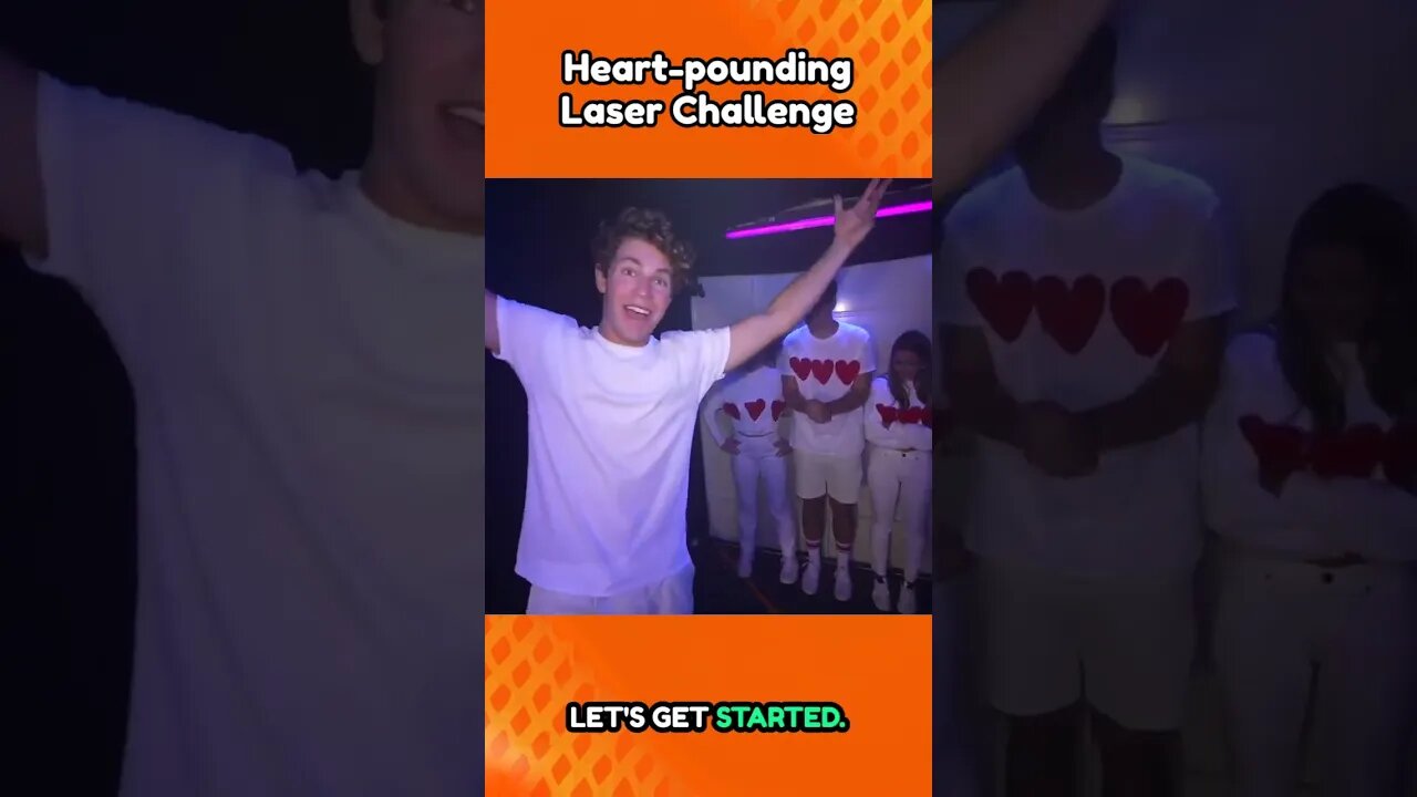 Heart-pounding laser challenge | ben azelart,brent rivera,Lexi rivera,stokes twins,ben |