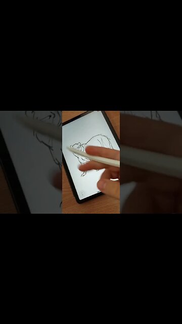 Daily Art nr.75🖌️ Bear Sketching 🐻 #howtodraw #drawing #bear #bears #procreate #digitalart #digital