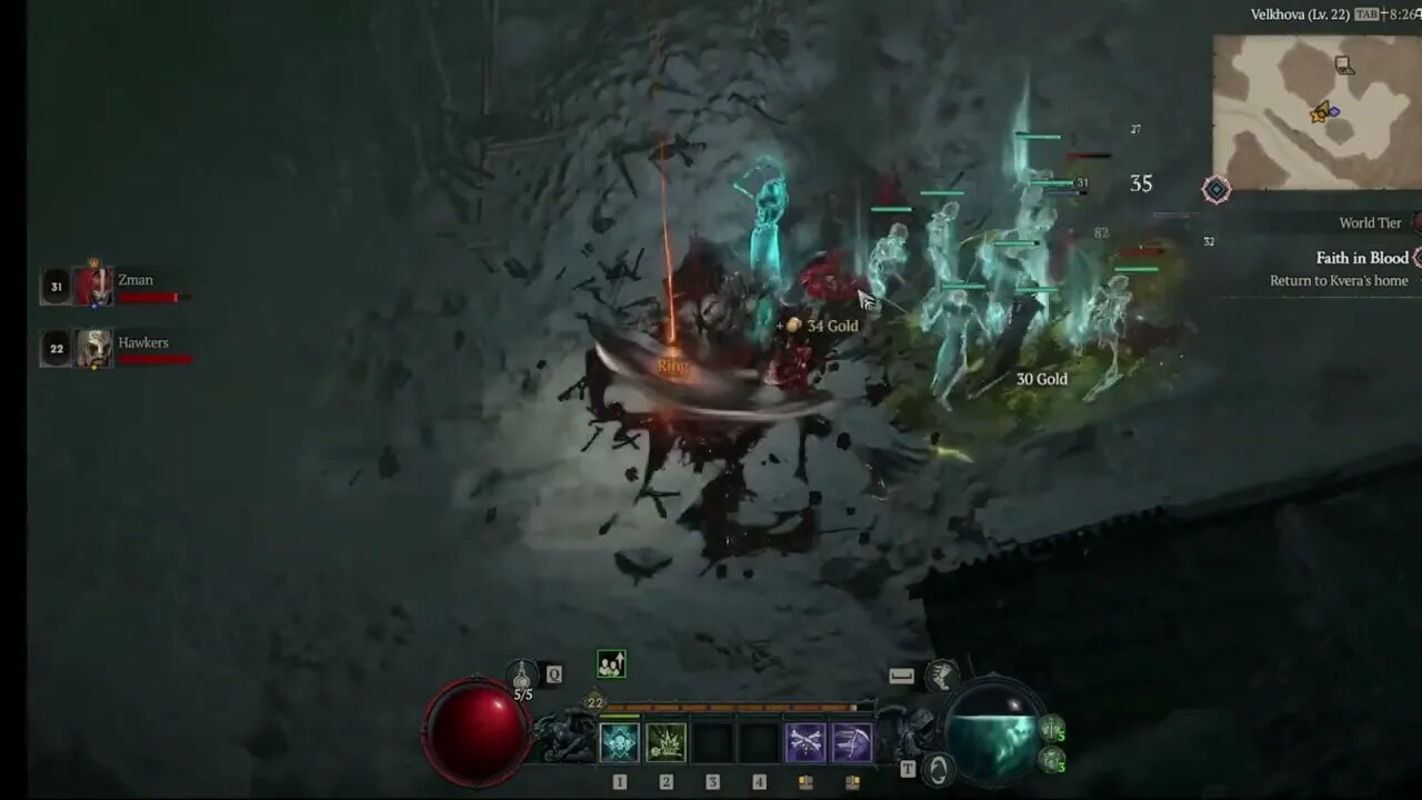 Diablo IV Skeleton Ambush! Hawkers Gaming #shorts