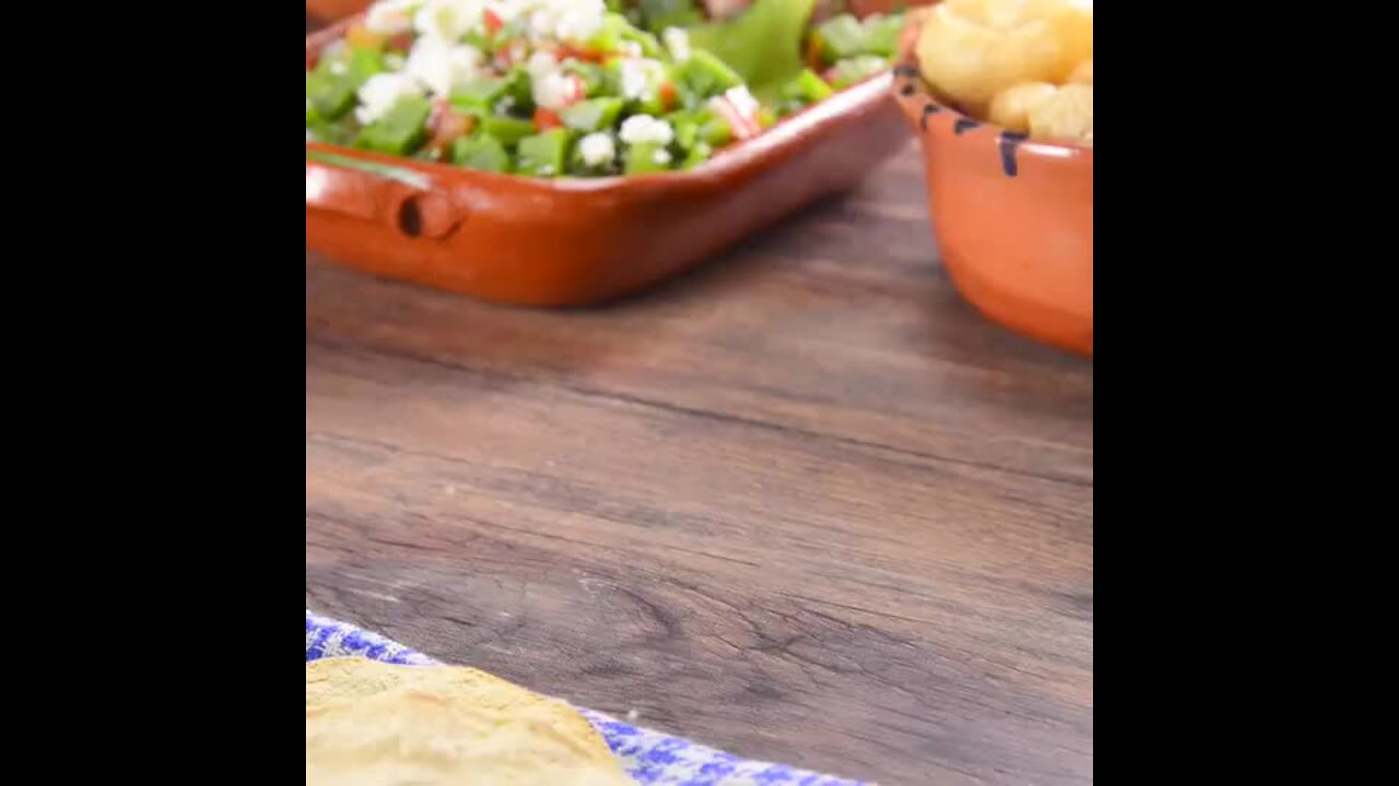 Toasts with Nopales Salad