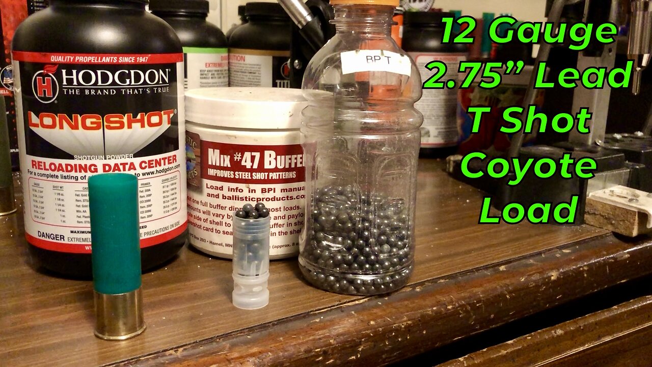 12 Gauge 2.75” Lead T Shot For Coyotes