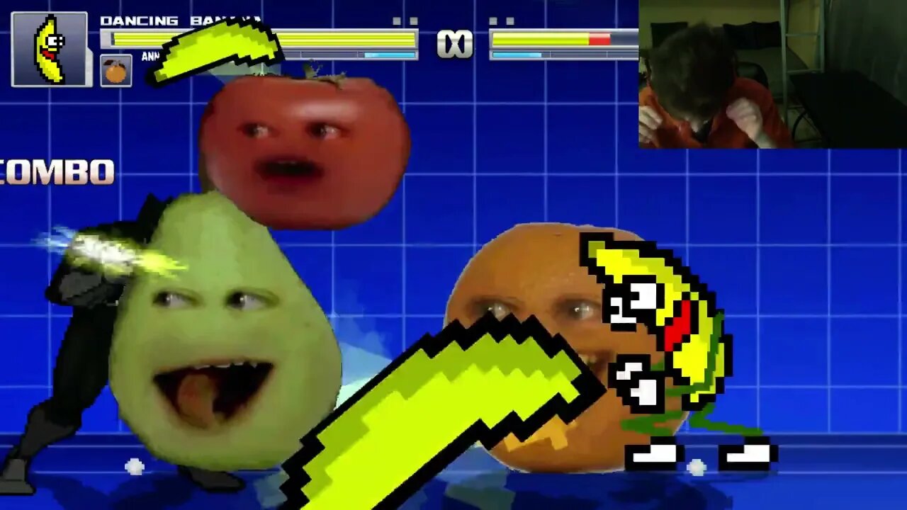 Fruit Characters (Annoying Orange And Dancing Banana) VS Black Panther In An Epic Battle In MUGEN