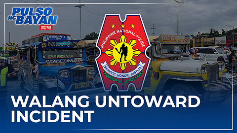 PNP, walang naitalang untoward incident kasabay ng malawakang transport strike