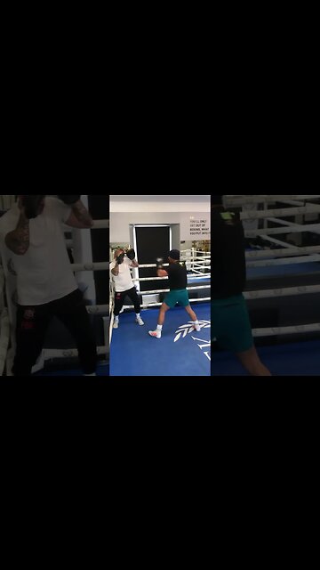 James English back training for a fight 🥊