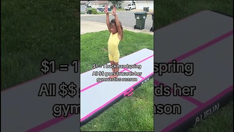 Her gym isn't fundraising so we’re trying different things😭 she’s so talented for 6 years old🤸🏽‍♀️