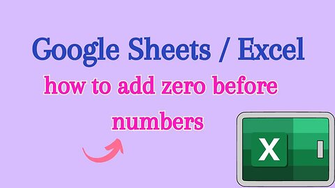 how to add zero before numbers in excel