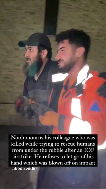 Nooh and Ali were targeted by Israeli forces while rescuing families in Gaza City. ⏬Read description