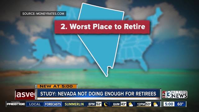 Nevada ranked as second worst place to retire