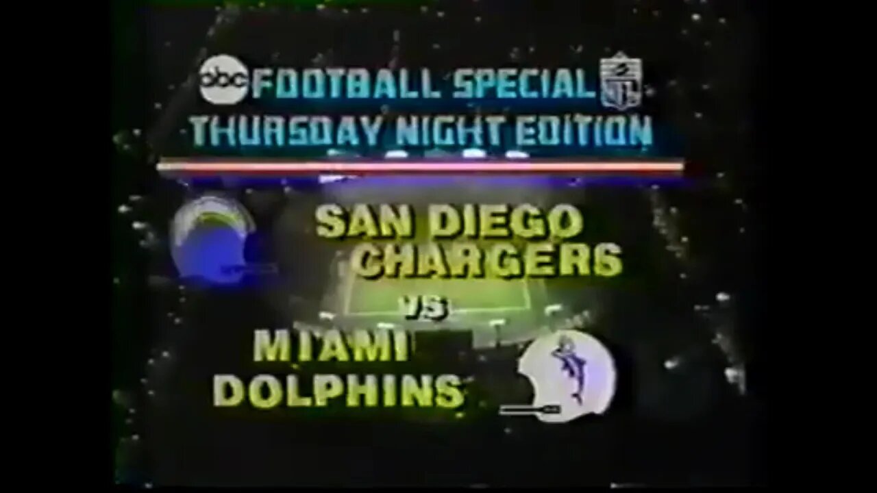1980-11-20 San Diego Chargers vs Miami Dolphins