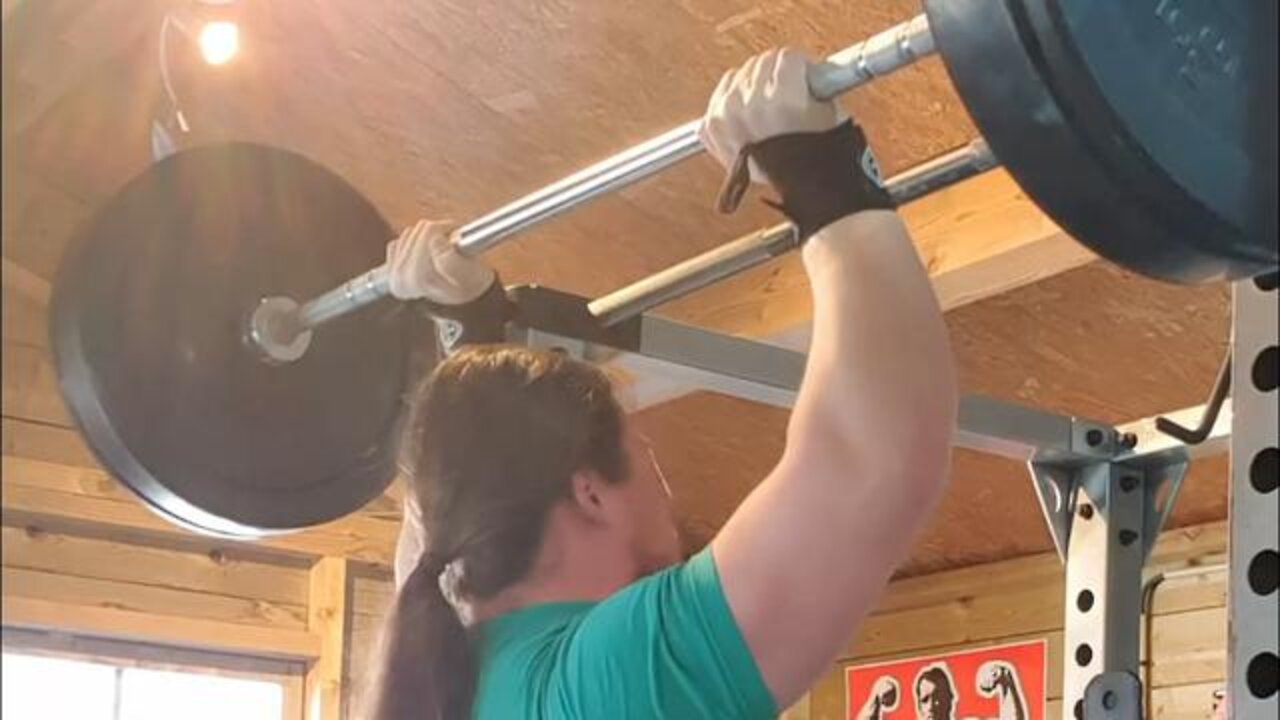 70 KGS X2 OVERHEAD PRESS. NEW REP PR