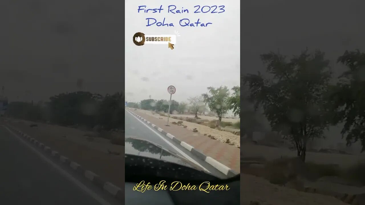 First Rain 2023 Doha Qatar 🌧️🌩️⛈️😊😊