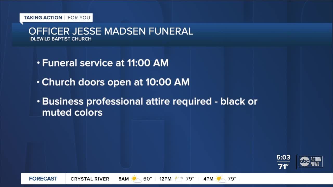 Funeral for Officer Madsen to be held Tuesday