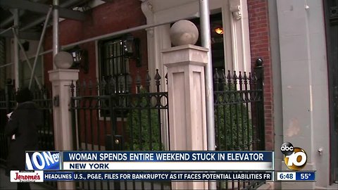 Woman stuck in elevator inside townhome for three days