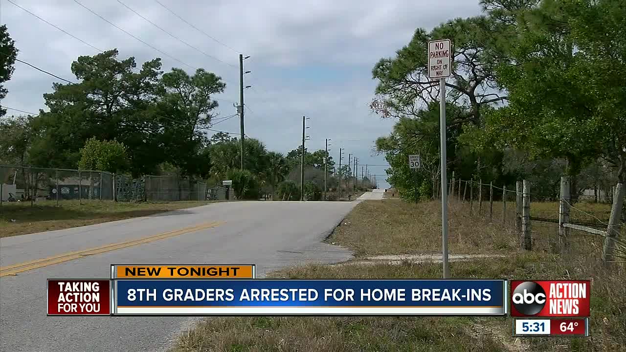 West Hernando Middle School students arrested for breaking into home, stealing guns