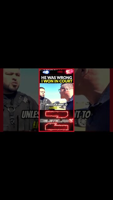 Cop was wrong, I beat the ticket ￼