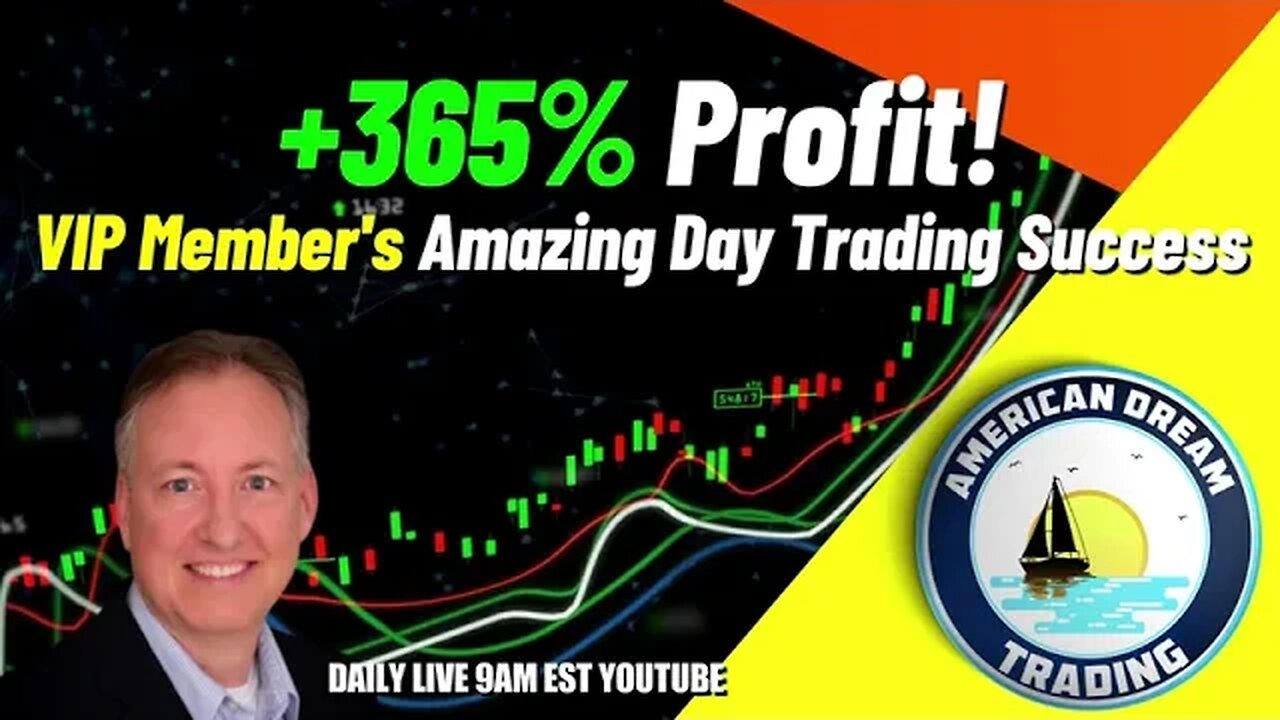 VIP Member's Journey To +365% Profit - Day Trading Success In The Stock Market